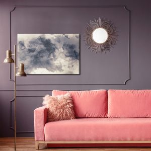 Peinture sur toile Nuages ​​Sombres Abstraits – Image 4