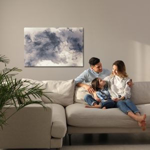 Peinture sur toile Nuages ​​Sombres Abstraits – Image 7
