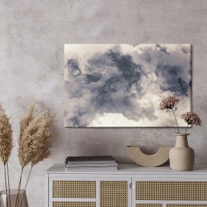 Peinture sur toile Nuages ​​Sombres Abstraits – Image 3