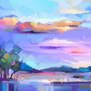 Peinture sur toile Le Paysage Abstrait – Image 1