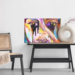 Peinture sur toile Visage Abstrait Gros Plan – Image 6