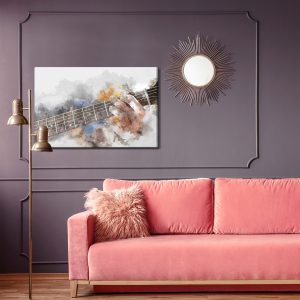 Peinture sur toile Guitare Abstraite Dans Les Mains – Image 4