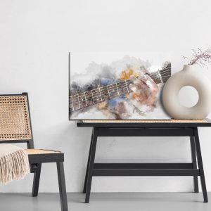 Peinture sur toile Guitare Abstraite Dans Les Mains – Image 6