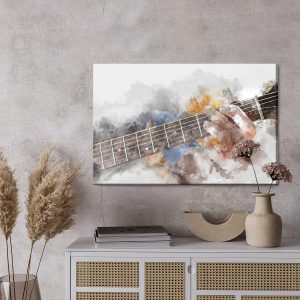 Peinture sur toile Guitare Abstraite Dans Les Mains – Image 3