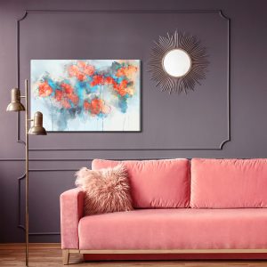 Peinture sur toile Coquelicots Aquarelles – Image 4
