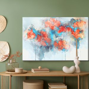 Peinture sur toile Coquelicots Aquarelles – Image 5