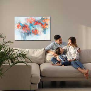 Peinture sur toile Coquelicots Aquarelles – Image 7