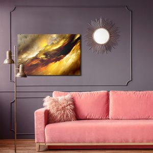 Peinture sur toile Ciel Orageux Abstrait – Image 4