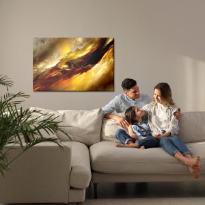 Peinture sur toile Ciel Orageux Abstrait – Image 7
