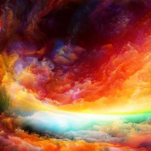 Peinture sur toile Les Couleurs Abstraites Du Ciel – Image 1