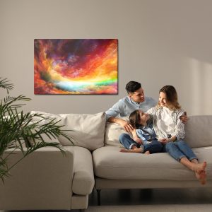 Peinture sur toile Les Couleurs Abstraites Du Ciel – Image 7