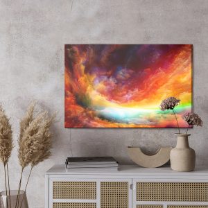 Peinture sur toile Les Couleurs Abstraites Du Ciel – Image 3