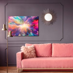 Peinture sur toile Une Explosion Abstraite De Couleurs – Image 4