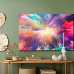 Peinture sur toile Une Explosion Abstraite De Couleurs – Image 5