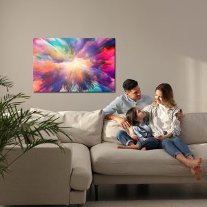Peinture sur toile Une Explosion Abstraite De Couleurs – Image 7