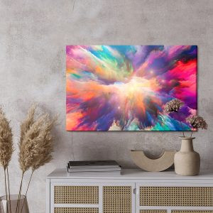 Peinture sur toile Une Explosion Abstraite De Couleurs – Image 3