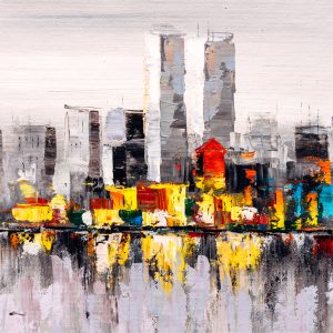 Peinture sur toile Peinture Abstraite New York City – Image 1