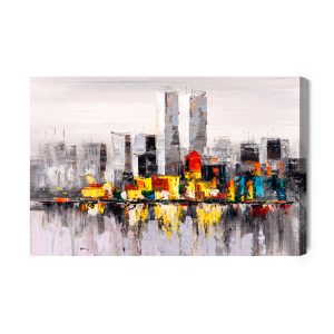 Peinture sur toile Peinture Abstraite New York City – Image 2