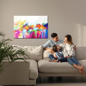 Peinture sur toile Fleurs Abstraites Colorées – Image 7