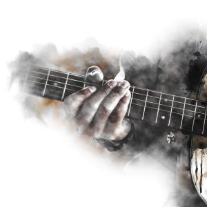 Peinture sur toile Guitare Abstraite – Image 1