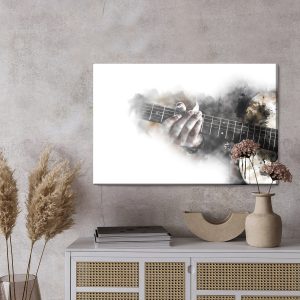 Peinture sur toile Guitare Abstraite – Image 3