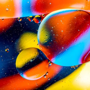 Peinture sur toile Gouttes Abstraites Colorées – Image 1