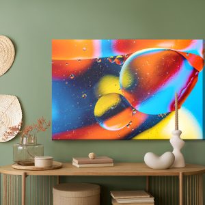 Peinture sur toile Gouttes Abstraites Colorées – Image 5