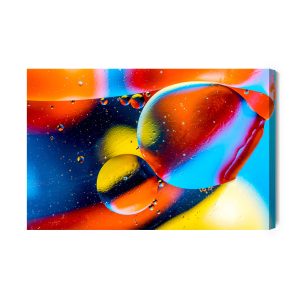 Peinture sur toile Gouttes Abstraites Colorées – Image 2