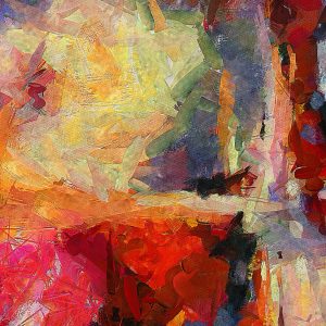 Peinture sur toile Abstraction Contemporaine Colorée – Image 1