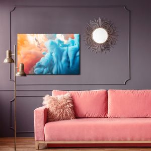 Peinture sur toile L'abstraction Avec De La Peinture De Couleur – Image 4