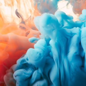 Peinture sur toile L'abstraction Avec De La Peinture De Couleur – Image 1