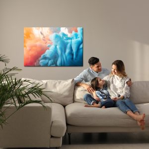 Peinture sur toile L'abstraction Avec De La Peinture De Couleur – Image 7