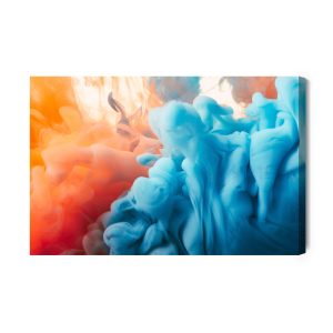 Peinture sur toile L'abstraction Avec De La Peinture De Couleur – Image 2