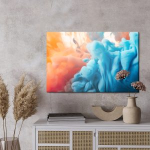 Peinture sur toile L'abstraction Avec De La Peinture De Couleur – Image 3