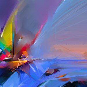 Peinture sur toile Bateau Abstrait – Image 1