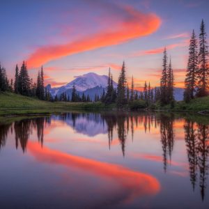 Peinture sur toile Lac Tipsoo, États-Unis – Image 1