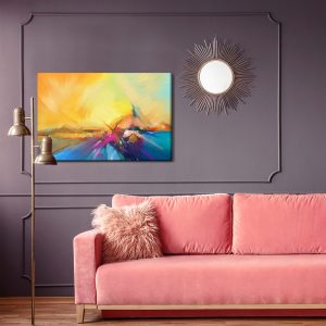 Peinture sur toile Bateau Abstrait Dans L'eau – Image 4