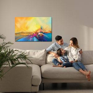 Peinture sur toile Bateau Abstrait Dans L'eau – Image 7