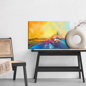 Peinture sur toile Bateau Abstrait Dans L'eau – Image 6