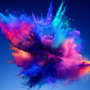 Peinture sur toile Une Explosion Abstraite De Couleurs – Image 1