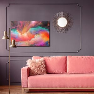 Peinture sur toile Tourbillons Colorés Abstraits – Image 4