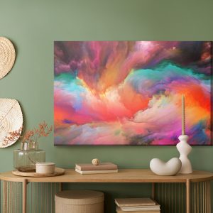 Peinture sur toile Tourbillons Colorés Abstraits – Image 5