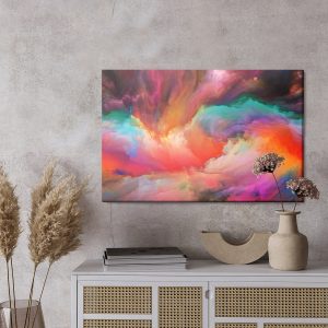 Peinture sur toile Tourbillons Colorés Abstraits – Image 3