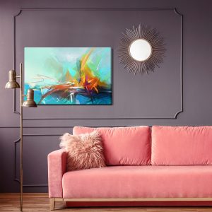 Peinture sur toile Voilier Abstrait – Image 4