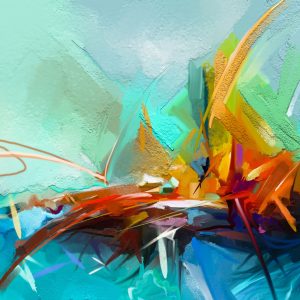 Peinture sur toile Voilier Abstrait – Image 1