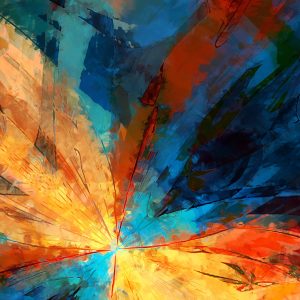 Peinture sur toile Variation De Couleur Abstraite – Image 1