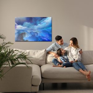 Peinture sur toile Réflexion Abstraite Des Nuages – Image 7