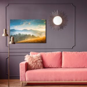 Peinture sur toile Pays De Montagne Brumeux – Image 4