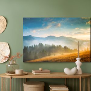 Peinture sur toile Pays De Montagne Brumeux – Image 5