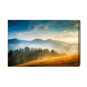 Peinture sur toile Pays De Montagne Brumeux – Image 2